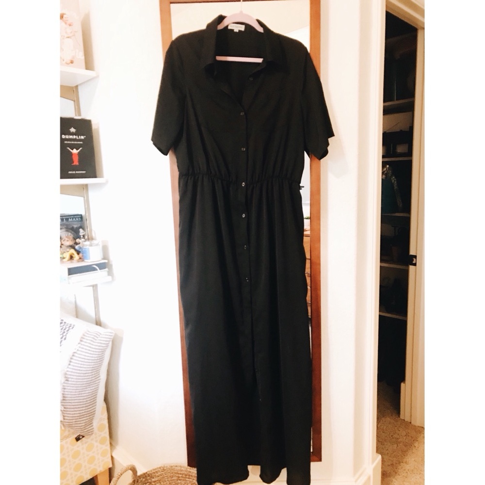 Button Up Maxi Dress